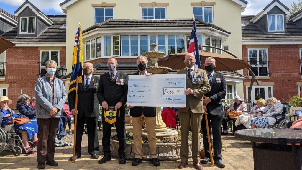Moat House Salutes Former Resident with Donation to the Royal British Legion