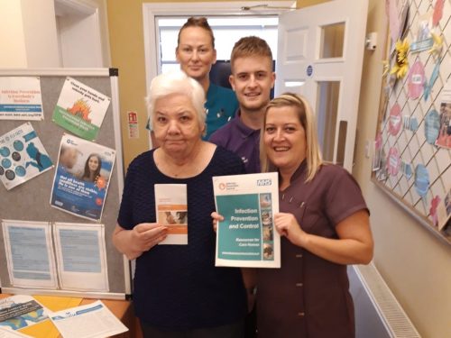 Old Vicarage residents spread the word about infection control