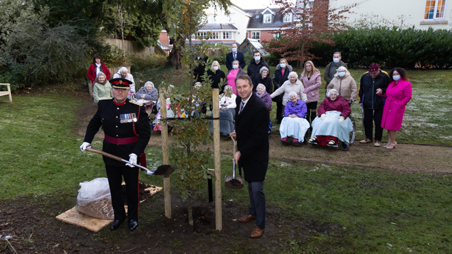Queen’s Green Canopy is Taking Root in Local Care Home.