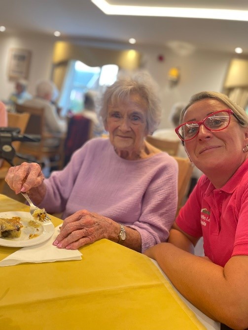 Chetwynd house Resident Trying Bake from Ready Steady Cook Competition 