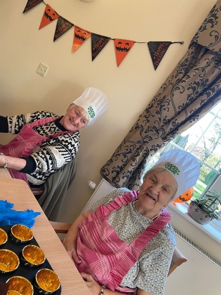 The Old Vicarage Residents Baking in Ready Steady Cook Competition