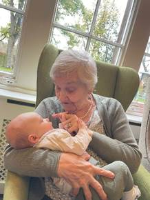 The Old Vicarage residents at their Parents & Tots group