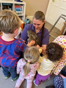 The Old Vicarage residents at their Parents & Tots group