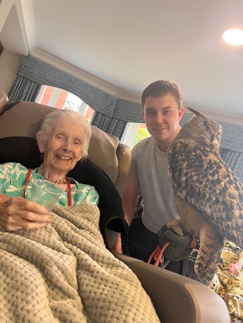 Owls visit Moat House