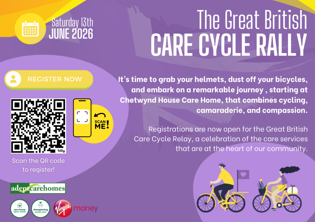 The Great British Care Cycle Rally on Saturday 13th June 2026
